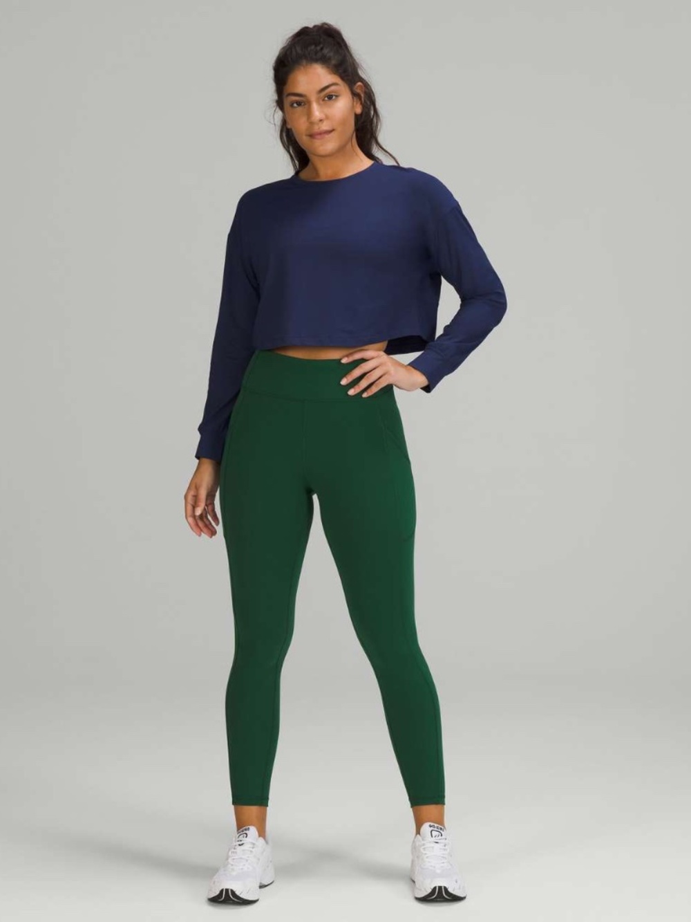 Lululemon Invigorate High-Rise Tight 25" Everglade Green Sz 2❤️